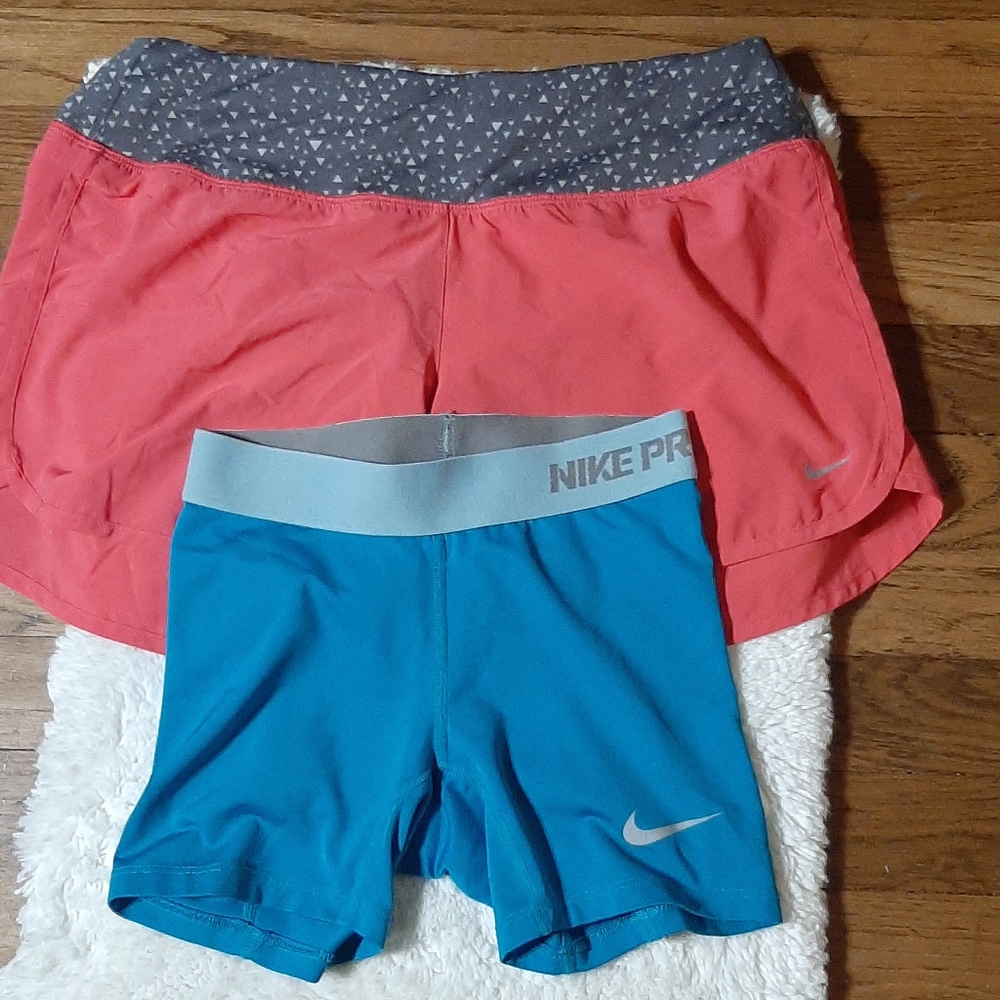 Nike tennis sports and Nike shorts pro